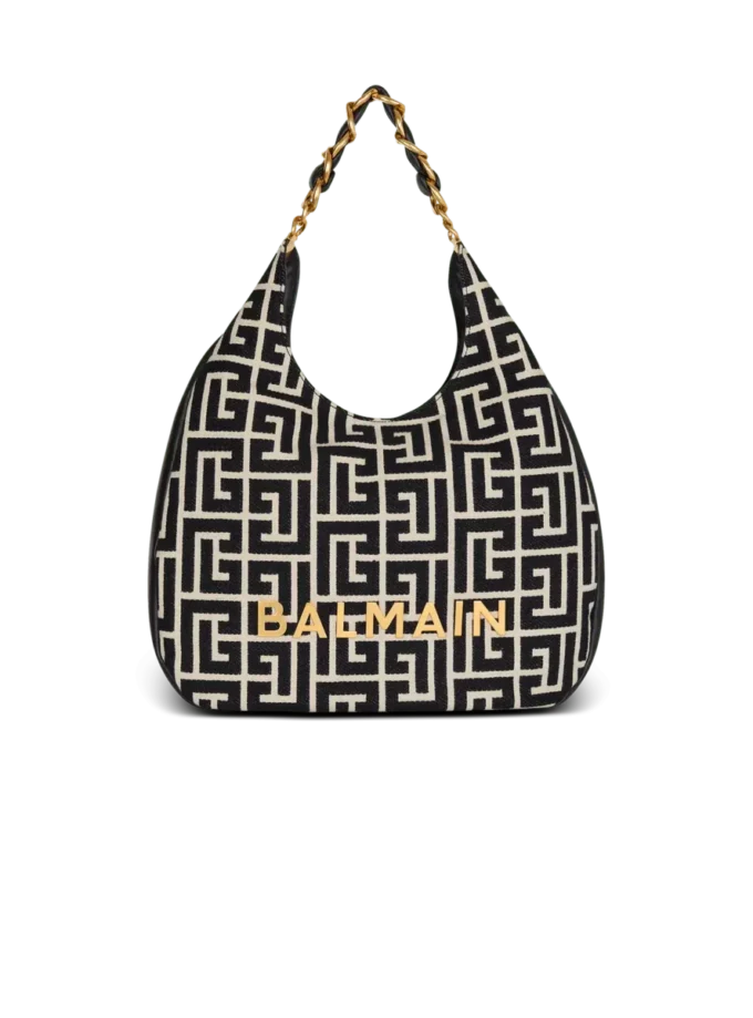 1945 Soft Hobo Große Jacquard-Tasche mit Monogramm 1945 Soft Hobo Große Jacquard-Tasche mit Monogramm