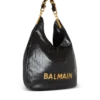 1945 Soft Hobo-Tasche aus geknittertem Leder mit Monogramm 1945 Soft Hobo-Tasche aus geknittertem Leder mit Monogramm
