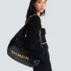 1945 Soft Hobo-Tasche aus geknittertem Leder mit Monogramm 1945 Soft Hobo-Tasche aus geknittertem Leder mit Monogramm