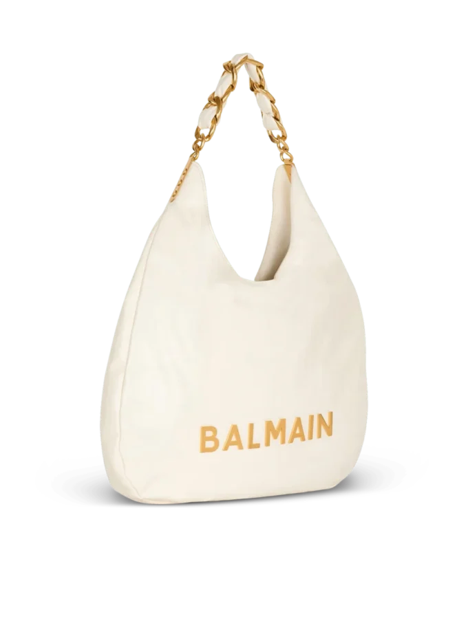 1945 Soft Hobo Tasche aus geprägtem, geknittertem Kalbsleder mit PB Labyrinth Monogramm 1945 Soft Hobo Tasche aus geprägtem, geknittertem Kalbsleder mit PB Labyrinth Monogramm
