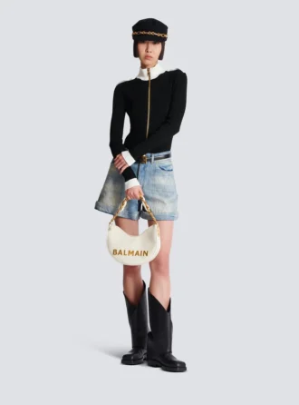 1945 Soft Moon Tasche aus geknittertem Kalbsleder