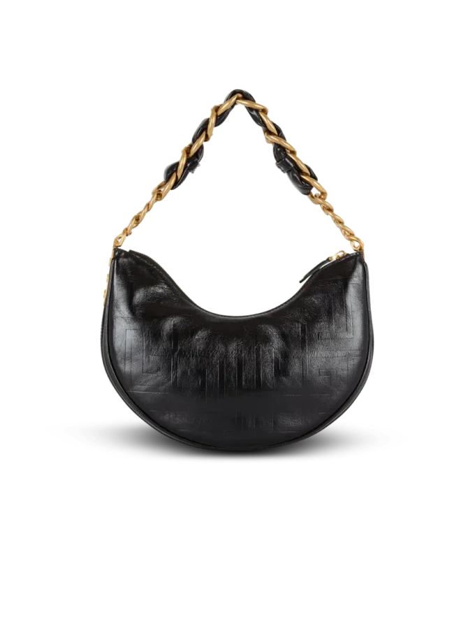 1945 Soft Moon Tasche aus geknittertem Kalbsleder 1945 Soft Moon Tasche aus geknittertem Kalbsleder