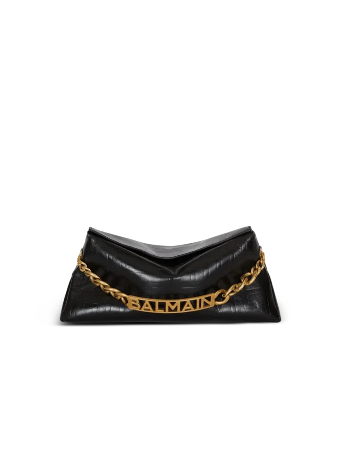 1945 Weiche Clutch aus geknittertem Kalbsleder 1945 Weiche Clutch aus geknittertem Kalbsleder
