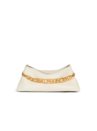 1945 Weiche Clutch aus geknittertem Leder