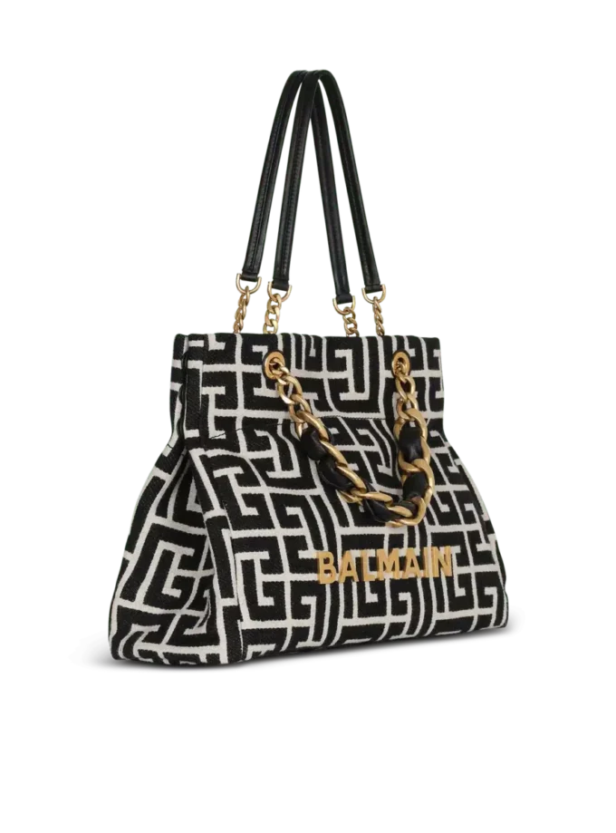 1945 Weiche PB-Jacquard-Canvas-Tasche mit Monogramm 1945 Weiche PB-Jacquard-Canvas-Tasche mit Monogramm