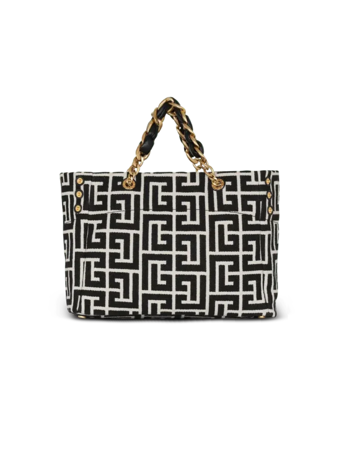 1945 Weiche PB-Jacquard-Canvas-Tasche mit Monogramm 1945 Weiche PB-Jacquard-Canvas-Tasche mit Monogramm