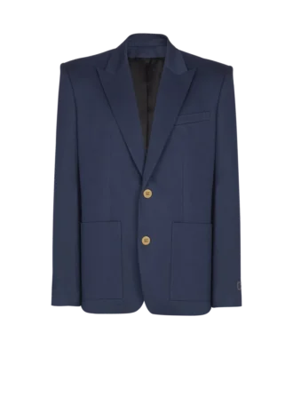 2-Knopf-Jacke aus Baumwolltwill