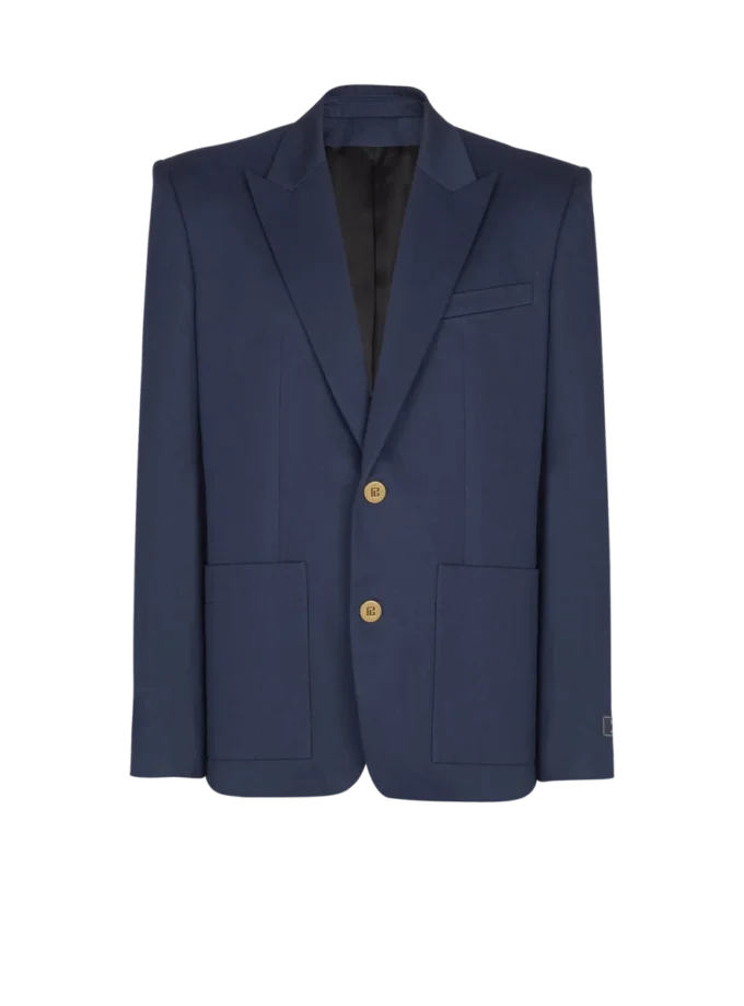2-Knopf-Jacke aus Baumwolltwill 2-Knopf-Jacke aus Baumwolltwill