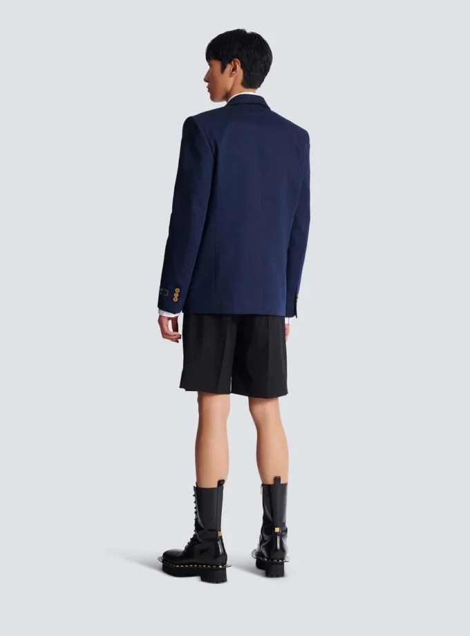 2-Knopf-Jacke aus Baumwolltwill 2-Knopf-Jacke aus Baumwolltwill