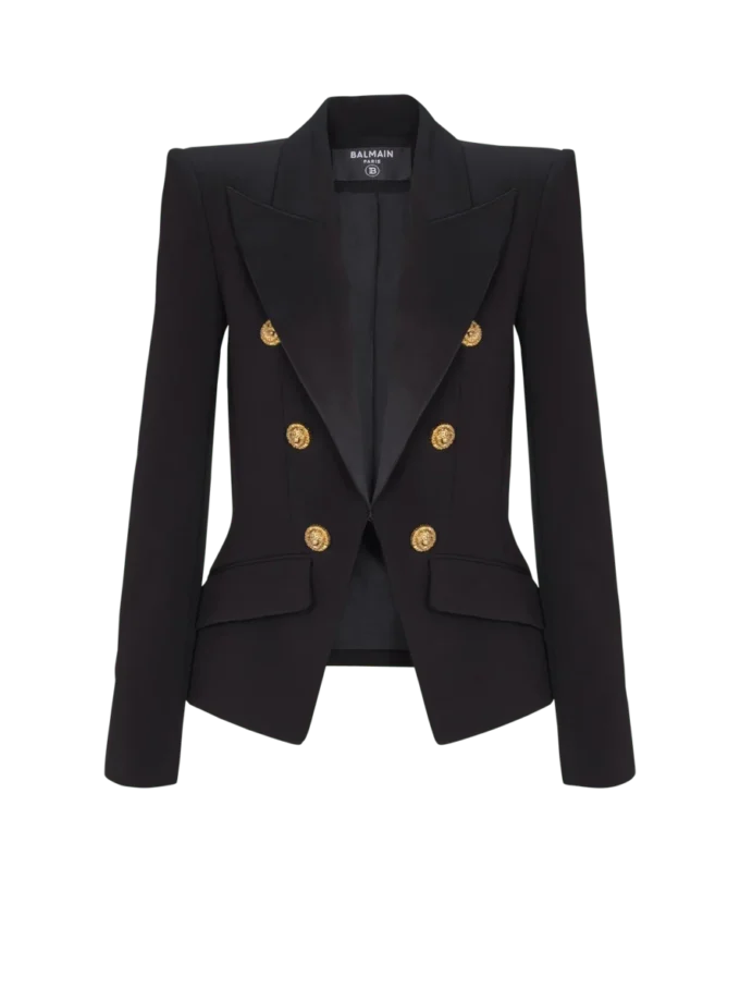 6-Knopf-Jacke aus Jacquard 6-Knopf-Jacke aus Jacquard