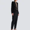 6-Knopf-Jacke aus Jacquard 6-Knopf-Jacke aus Jacquard