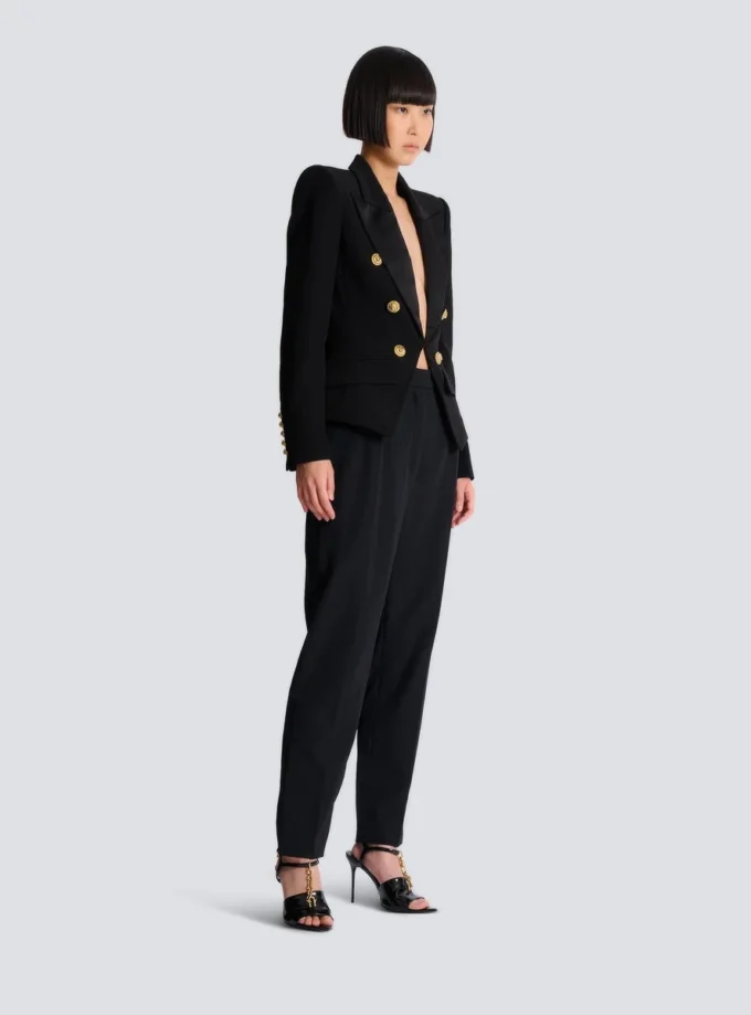 6-Knopf-Jacke aus Jacquard 6-Knopf-Jacke aus Jacquard