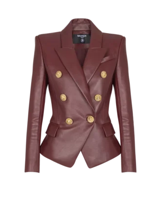 6-Knopf-Jacke aus Lammleder