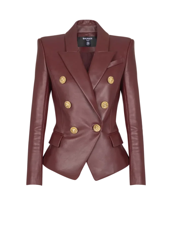 6-Knopf-Jacke aus Lammleder 6-Knopf-Jacke aus Lammleder
