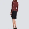6-Knopf-Jacke aus Lammleder 6-Knopf-Jacke aus Lammleder