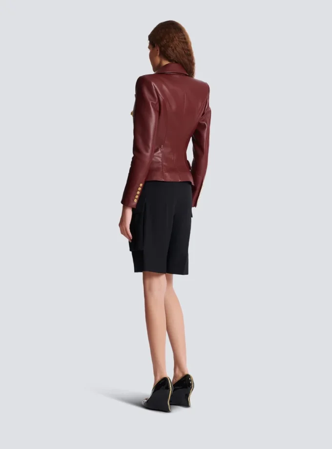 6-Knopf-Jacke aus Lammleder 6-Knopf-Jacke aus Lammleder