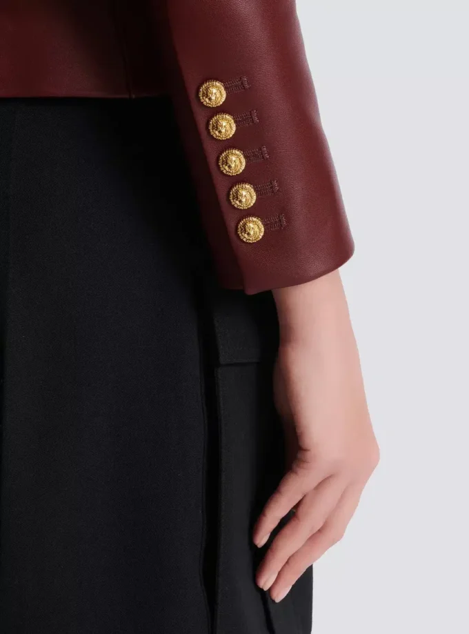 6-Knopf-Jacke aus Lammleder 6-Knopf-Jacke aus Lammleder