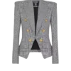 6-Knopf-Jacke aus Prince-of-Wales-Jacquard 6-Knopf-Jacke aus Prince-of-Wales-Jacquard