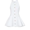 A-Linien-Kleid aus Popeline mit Rückenausschnitt A-Linien-Kleid aus Popeline mit Rückenausschnitt