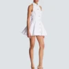 A-Linien-Kleid aus Popeline mit Rückenausschnitt A-Linien-Kleid aus Popeline mit Rückenausschnitt