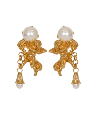 Anges Barock-Ohrringe aus Messing