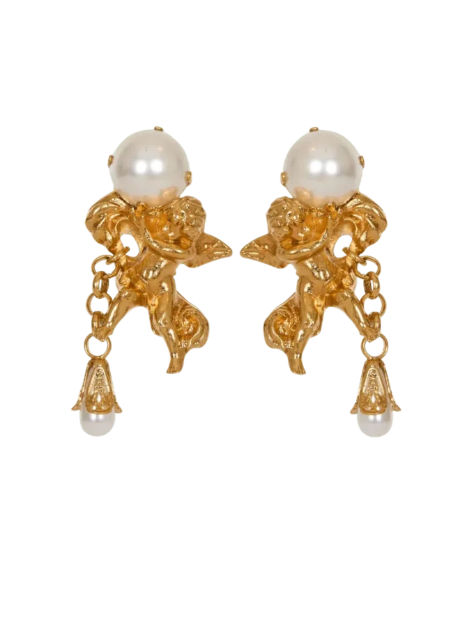 Anges Barock-Ohrringe aus Messing