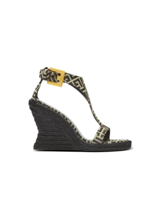 Anthem Espadrilles mit Keilabsatz aus Jacquard mit Monogramm