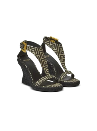 Anthem Espadrilles mit Keilabsatz aus Jacquard mit Monogramm