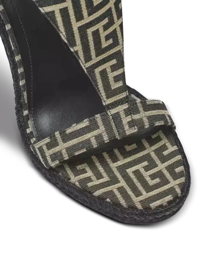 Anthem Espadrilles mit Keilabsatz aus Jacquard mit Monogramm
