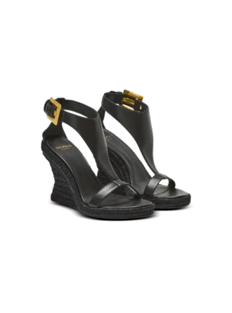 Anthem Espadrilles mit Keilabsatz aus Lammleder