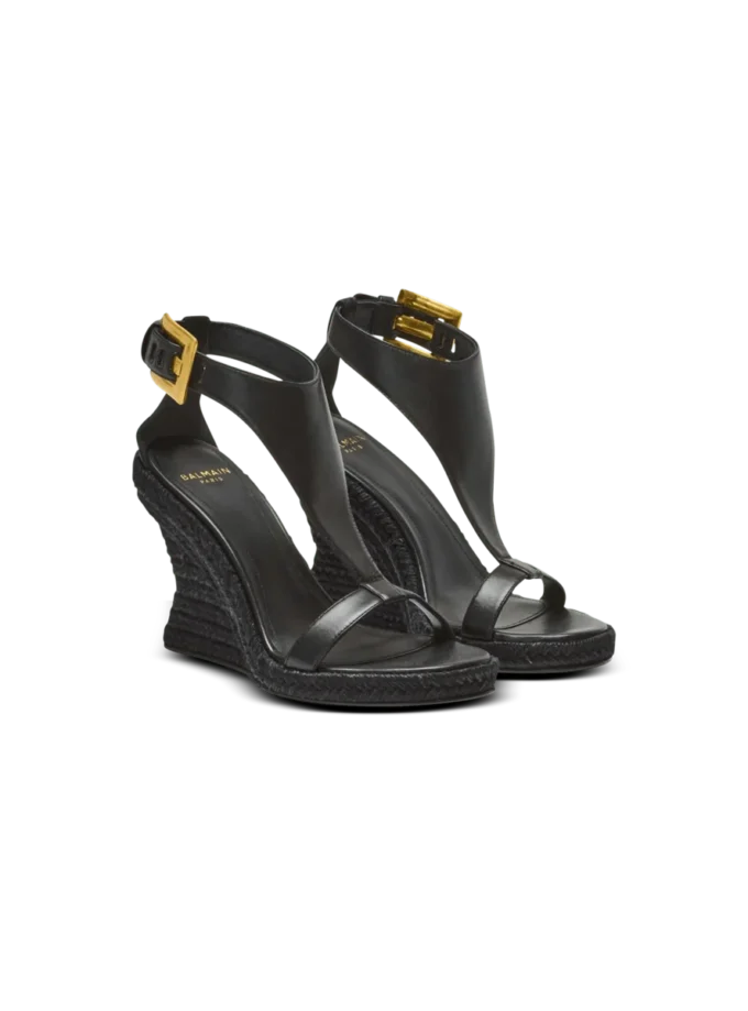 Anthem Espadrilles mit Keilabsatz aus Lammleder