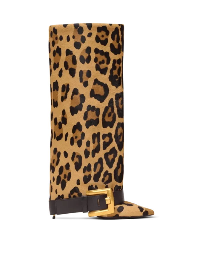 Anthem Lederstiefel mit Leopardenmuster Anthem Lederstiefel mit Leopardenmuster