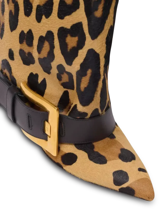 Anthem Lederstiefel mit Leopardenmuster Anthem Lederstiefel mit Leopardenmuster