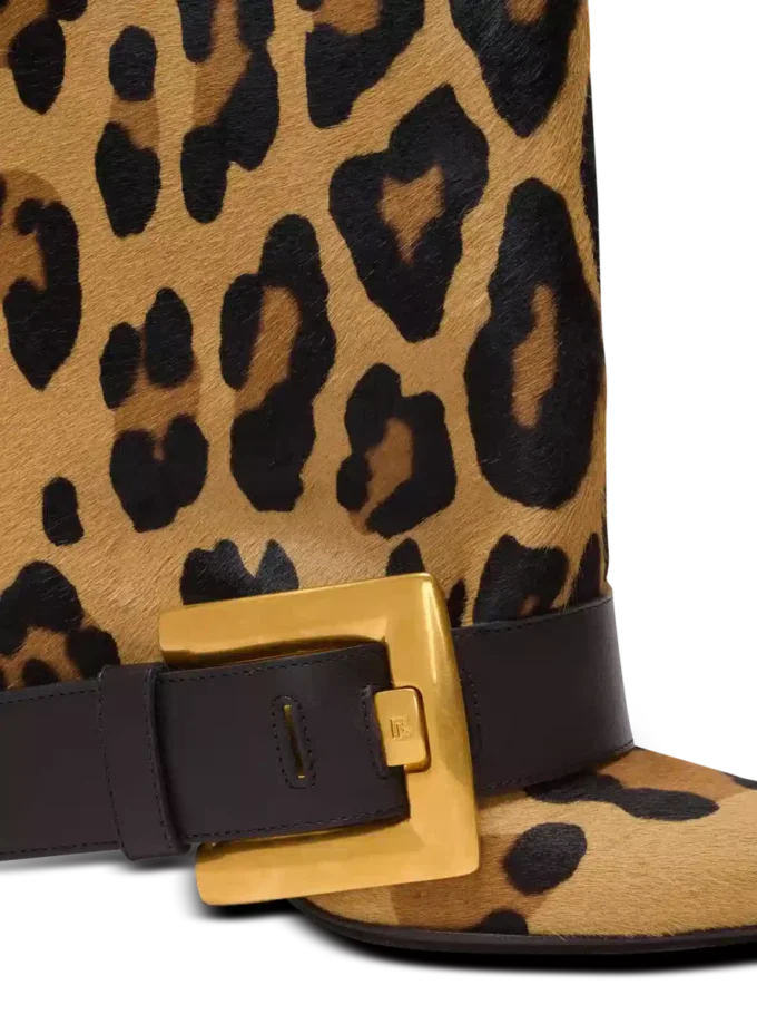 Anthem Lederstiefel mit Leopardenmuster Anthem Lederstiefel mit Leopardenmuster