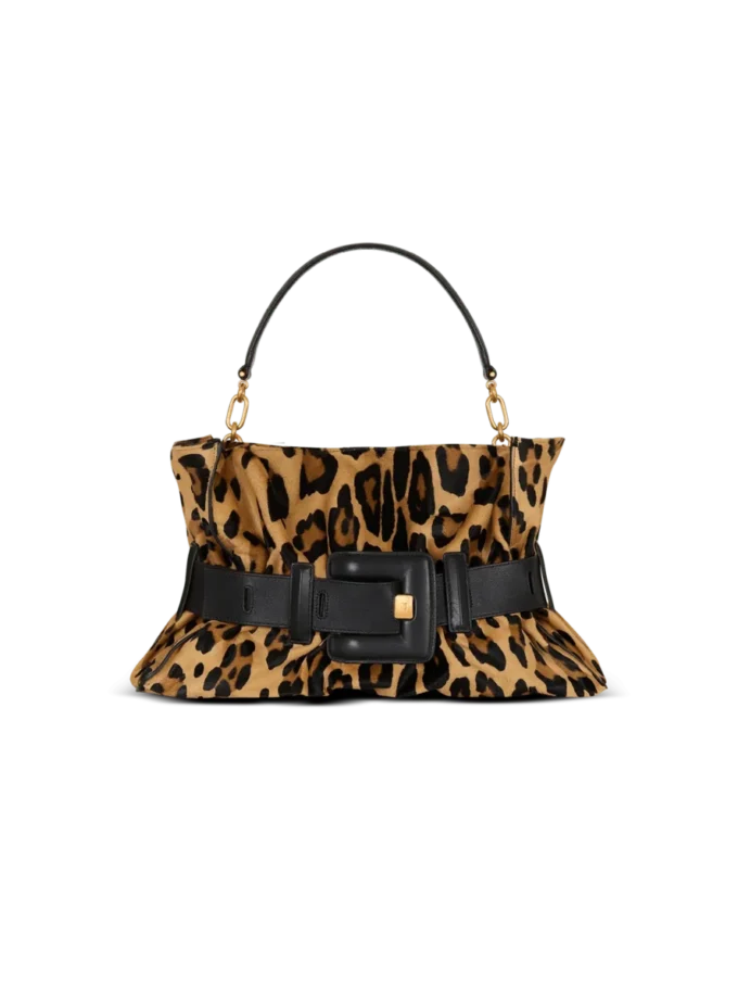Anthem Medium Tasche aus Ponyfell mit Leopardenmuster Anthem Medium Tasche aus Ponyfell mit Leopardenmuster