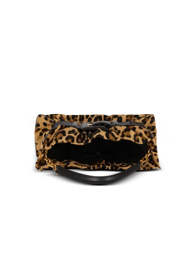 Anthem Medium Tasche aus Ponyfell mit Leopardenmuster Anthem Medium Tasche aus Ponyfell mit Leopardenmuster
