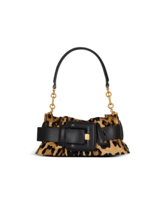 Anthem Mini-Tasche im Ponyfell-Stil mit Leopardenmuster