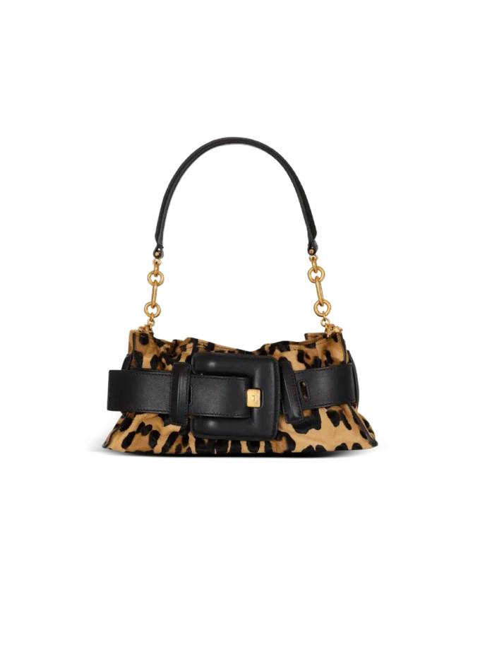 Anthem Mini-Tasche im Ponyfell-Stil mit Leopardenmuster Anthem Mini-Tasche im Ponyfell-Stil mit Leopardenmuster