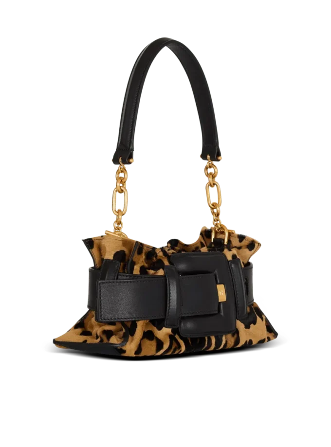Anthem Mini-Tasche im Ponyfell-Stil mit Leopardenmuster Anthem Mini-Tasche im Ponyfell-Stil mit Leopardenmuster