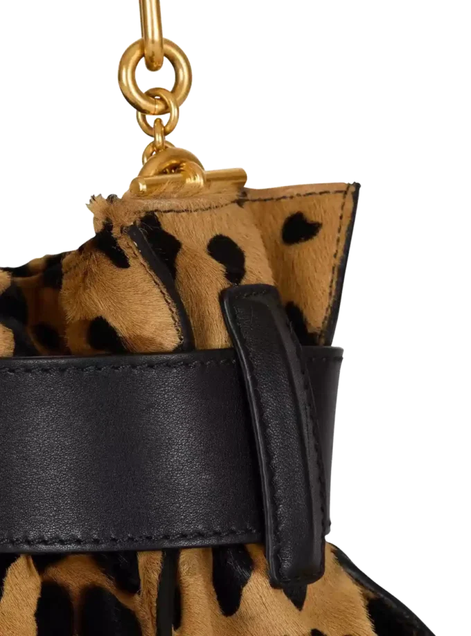 Anthem Mini-Tasche im Ponyfell-Stil mit Leopardenmuster Anthem Mini-Tasche im Ponyfell-Stil mit Leopardenmuster