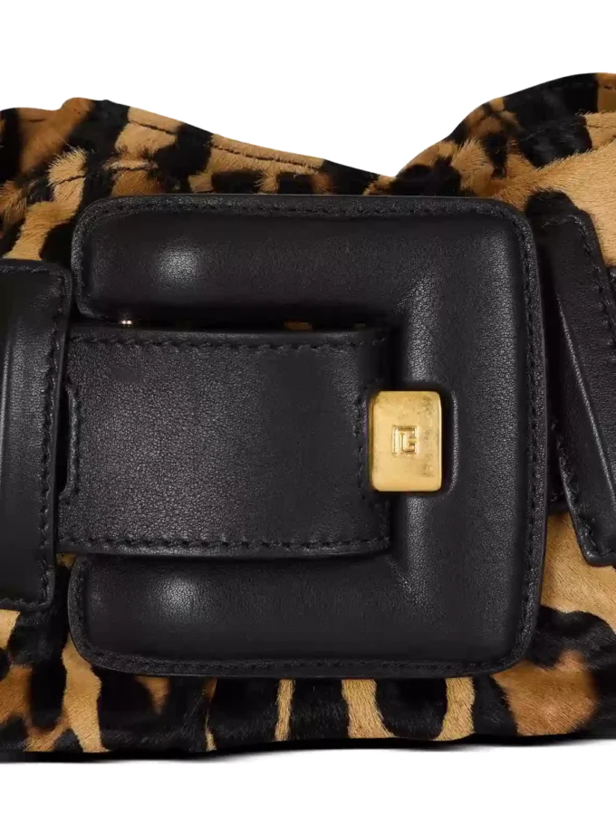 Anthem Mini-Tasche im Ponyfell-Stil mit Leopardenmuster Anthem Mini-Tasche im Ponyfell-Stil mit Leopardenmuster