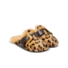 Anthem Pantoletten aus Ponyfell mit Leopardenmuster und Kunstfell Anthem Pantoletten aus Ponyfell mit Leopardenmuster und Kunstfell