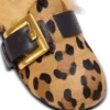 Anthem Pantoletten aus Ponyfell mit Leopardenmuster und Kunstfell Anthem Pantoletten aus Ponyfell mit Leopardenmuster und Kunstfell