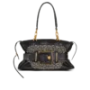 Anthem-Tasche aus Leder und Jacquard mit Monogramm Anthem-Tasche aus Leder und Jacquard mit Monogramm