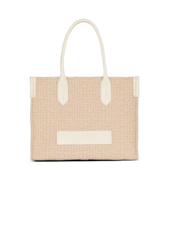 B-Army 36 Monogramm-Canvas-Jacquard- und Ledertasche