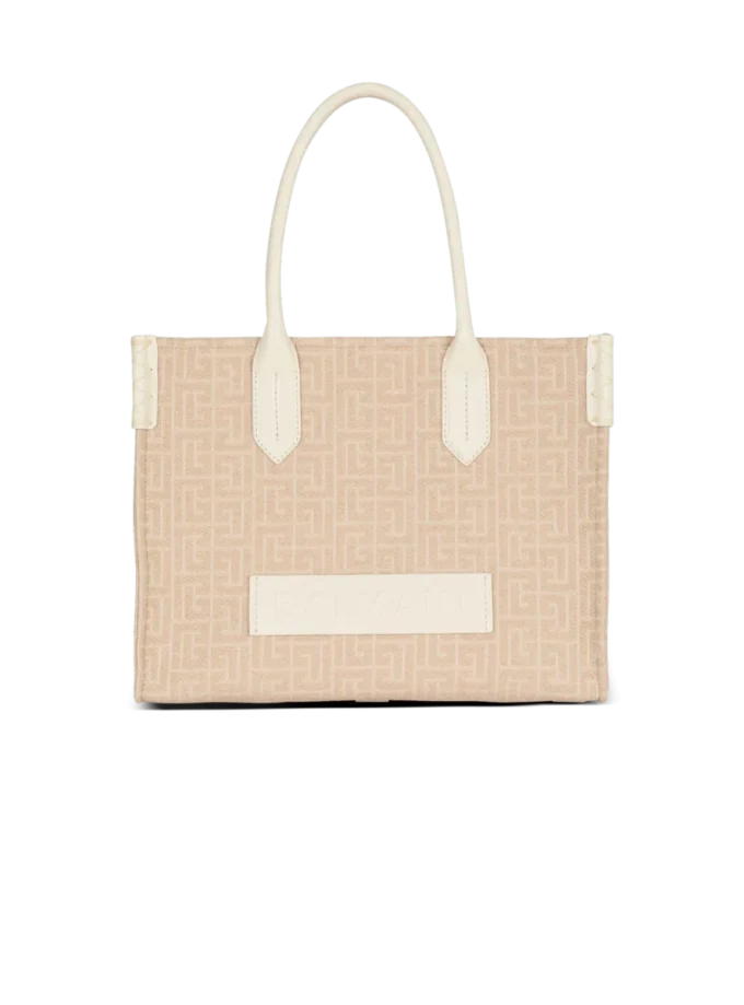 B-Army 36 Monogramm-Canvas-Jacquard- und Ledertasche B-Army 36 Monogramm-Canvas-Jacquard- und Ledertasche
