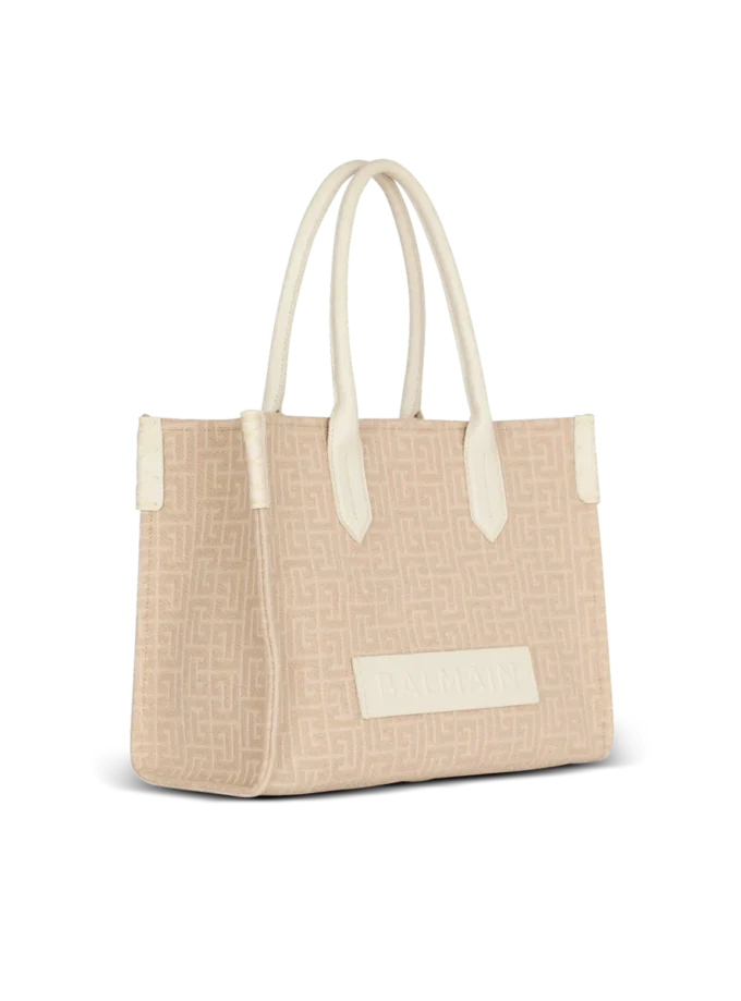 B-Army 36 Monogramm-Canvas-Jacquard- und Ledertasche B-Army 36 Monogramm-Canvas-Jacquard- und Ledertasche