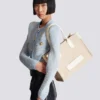 B-Army 36 Monogramm-Canvas-Jacquard- und Ledertasche B-Army 36 Monogramm-Canvas-Jacquard- und Ledertasche