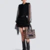 B-Army 36 Tote Bag mit Leopardenmuster B-Army 36 Tote Bag mit Leopardenmuster