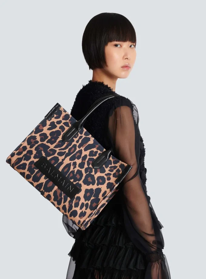 B-Army 36 Tote Bag mit Leopardenmuster B-Army 36 Tote Bag mit Leopardenmuster